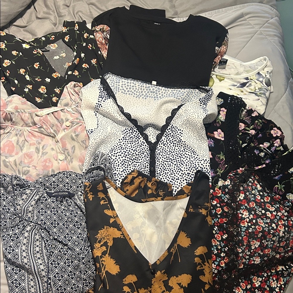 Floral and Patterned Blouses Collection